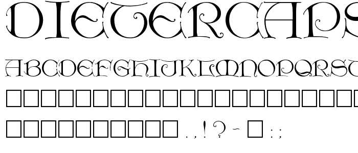 DieterCaps Regular font